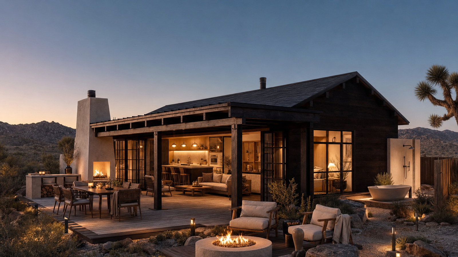 Family casitas exterior concept visualization